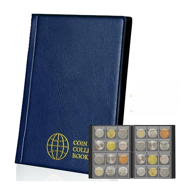 120/60 Grid Commemorative Coins Storage Organizer Clear PVC Money Holder Album Large-Capacity Coin Binder Collection