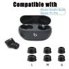 Double Flange Ear Tips Replacement Earphone Tips for Beats Studio Buds Beats Earbuds Beats Fit Pro 6 Pairs Black