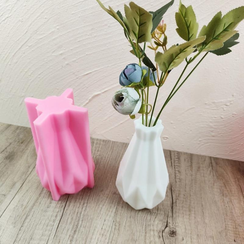 Geometric Rhombus Home Vase Silicone Molds Storage Box Mold for Making Succulent Plant Pot Flower Pot Plant Holder