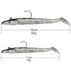 FLYSAND 11/16cm Soft Silicone Fishing Lure - Jig Fish Head Sinking Bait for Fresh & Salt Water, Natural & Vivid Body Jigging