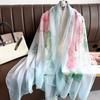 New Fashion Spring/Summer Women Floral Printing Large Shawl Beach Silk Scarf Shawls Female Long Wraps Beach Sunscreen Hijab