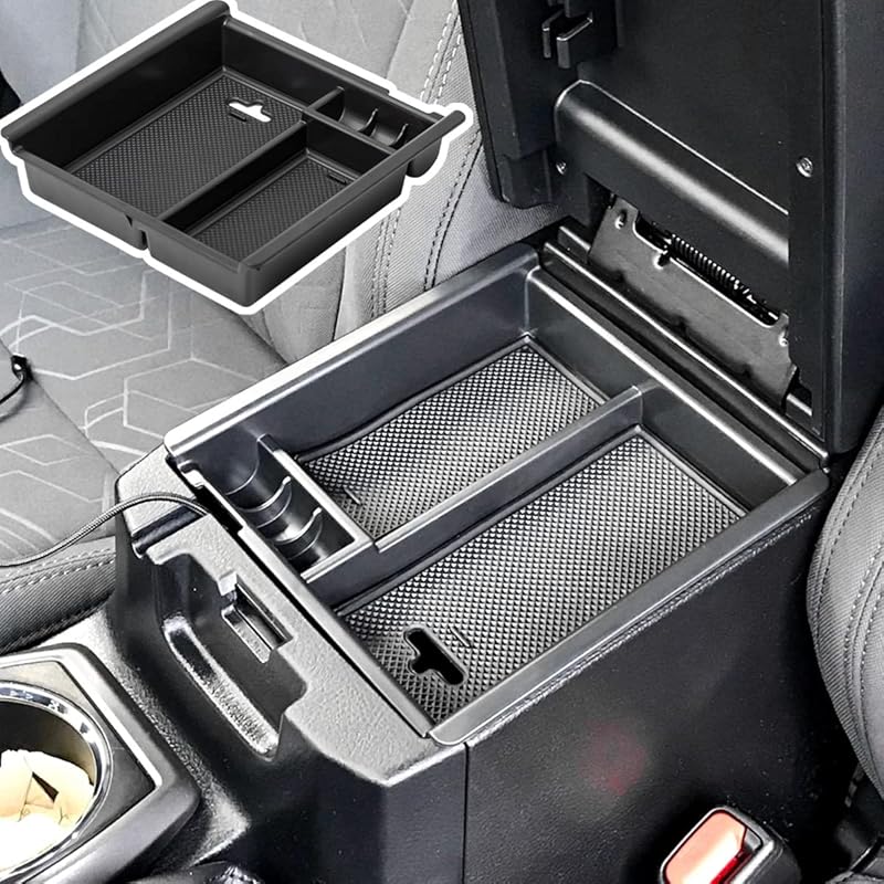 EDBETOS Center Console Organizer ert Dividers Compatible with Toyota Tacoma 2016 2017 2018      3rd Gen Tacoma Accessories Armrest Interlock чёрный