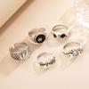 Pokerring Retro Pik-Kartenring Kreativer Persönlichkeits-Gelenkring-Set 5-teiliges Set
