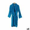 Cotton Bathrobe - Berilo - Blue - Tie - Loose Fit - Machine Wash - Plain