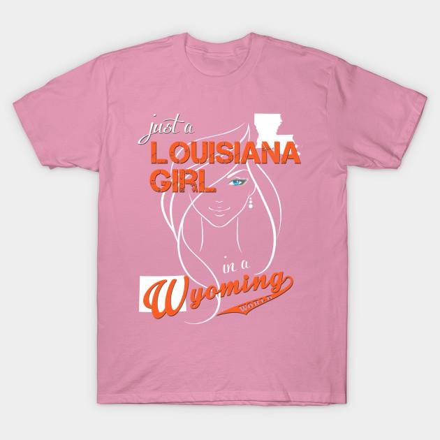 T-Shirt Damen Louisiana Wyoming Harajuku Print Kawaii T-Shirt Sommer Kurzarm Damen T-Shirt Top Tee