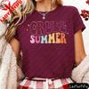 Cruel Summer Retro Groovy Schriftzug Grafik T-Shirt Modern und Trendig Unisex Baumwolle Kurzarm Sommer Lässig Alltag T-Shirt