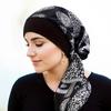 Pre-Tied Satin Printed Women Muslim Hijab Turban Sleep Night Cap Bonnet Headwrap Head Scarf Wrap Cover Hair Loss Set