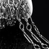 No Fade 1meter Stainless Steel Thin Flat Link Chain Gold&Silver Color Chain for DIY Necklaces Bracelet Jewelry Making Wholesale