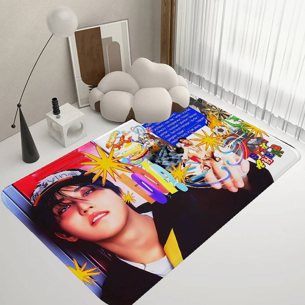 Hot KPOP S-Stray K-Kids Floor Mat INS Style Soft Bedroom Floor House Laundry Room Mat Anti-skid Household Carpets