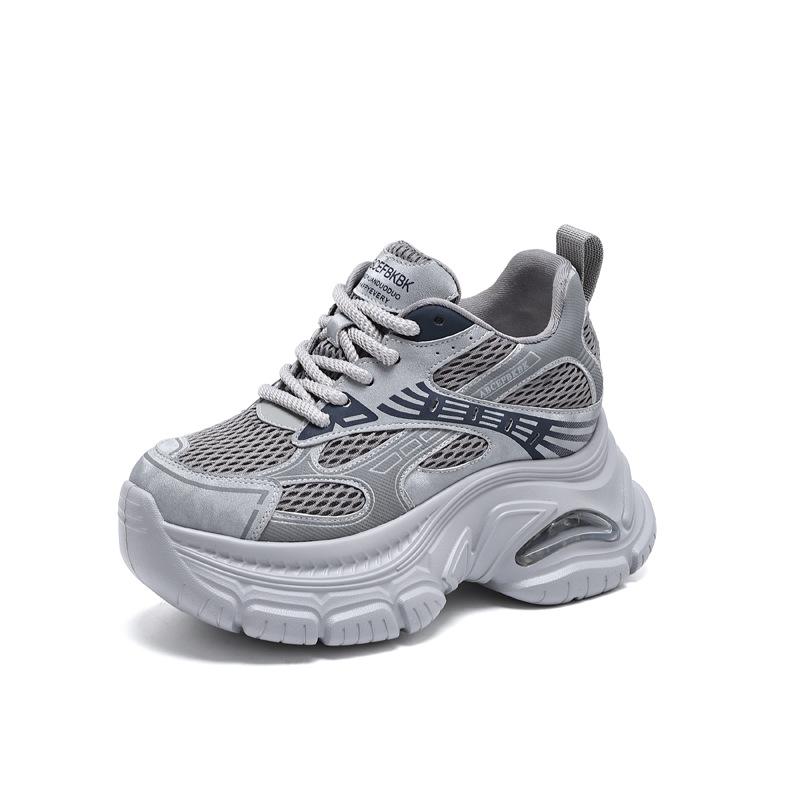 Platform Dad Shoes Women's Autumn and Winter 2025 New Fashion Air Cushion Versatile Casual Sports Shoes Inner Height Increase Women's Shoes