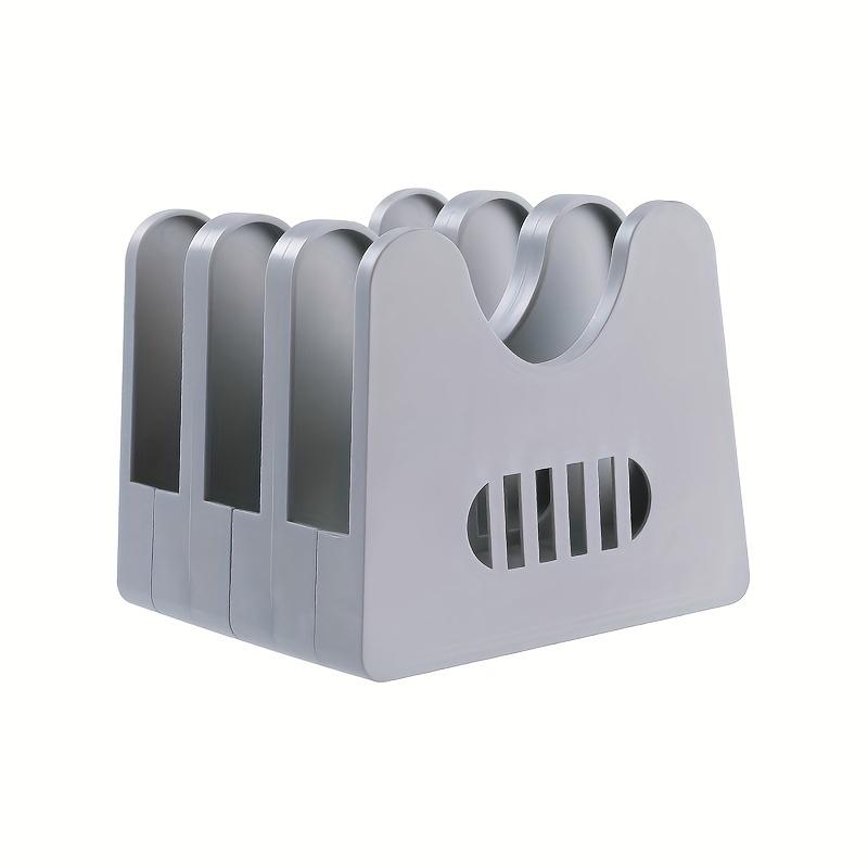 1pc Multi-Functional Kitchen Organizer - Rust-Proof Spoon & Utensil Holder with Drainage, Pot Lid Storage Rack