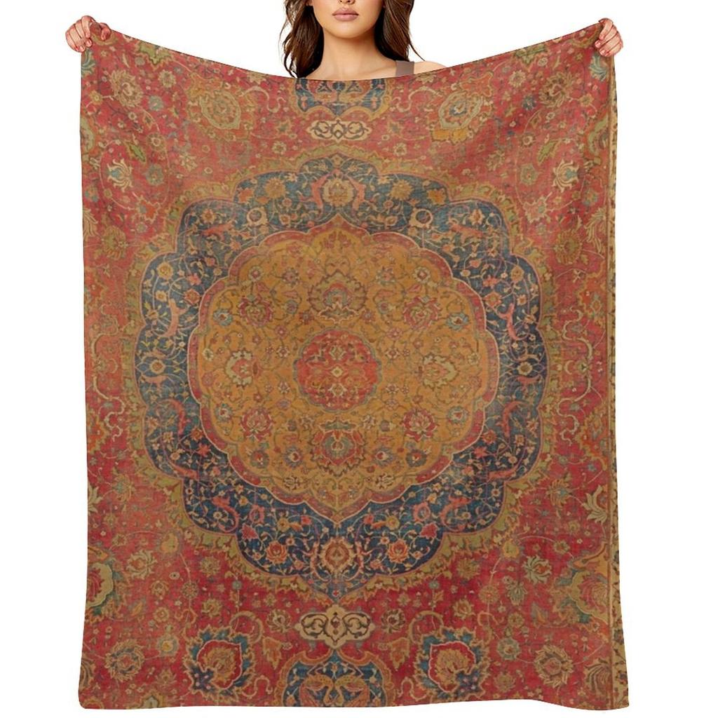 Antique Kilim 3 Throw Blanket Furrys Tourist Baby For Sofa Thin Blankets