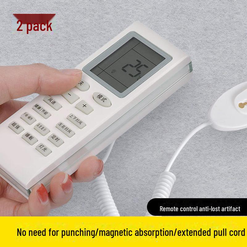 Nástěnný magnetický držák na dálkové ovládání proti krádeži s lankem proti ztrátě