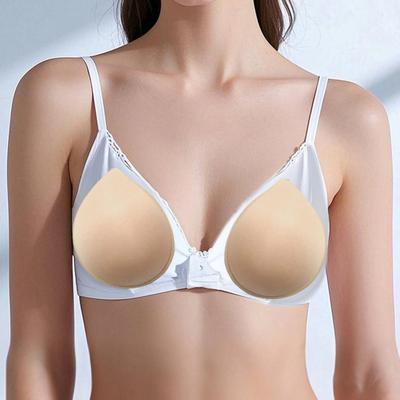 Women's Bra Pad Inserts Removable Tear Drop Shape Bra Cup Inserts Push Up Breast Enhancer for Swimsuits Yoga Sports Bras