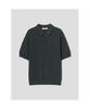 8seconds Texture-Modified Cool Touch Collar Neck Short Sleeve Knit Khaki