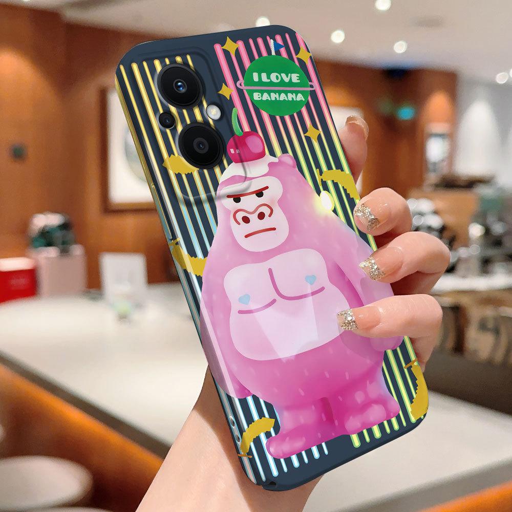 All-inclusive Film Handyhülle Cartoon Mode Design Hartschale Vollabdeckung Kameraschutzhülle für OPPO A60 A96 Reno12 Realme C53 C75