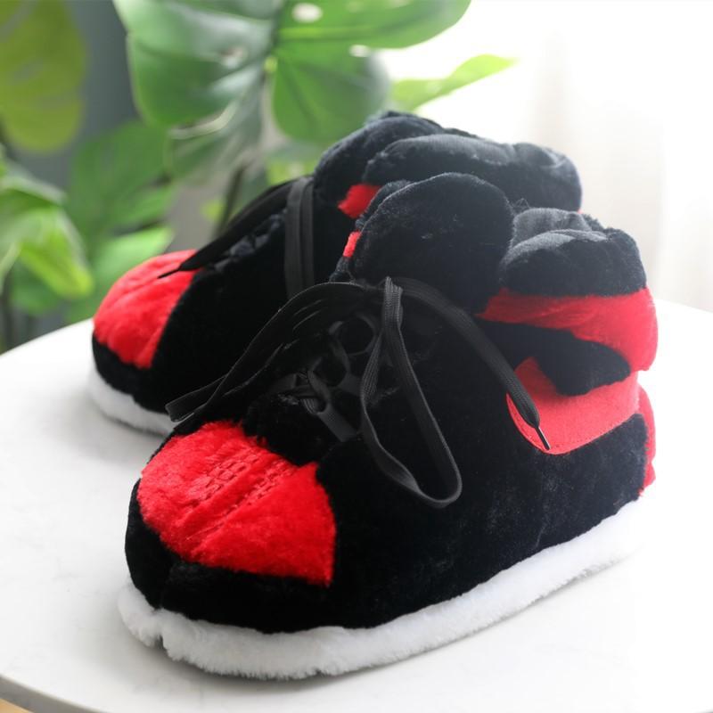 Vinter Varme Tøfler Kvinner Søte Hjemmetøfler Unisex One Size Sneakers Menn Husgulv Bomullssko Kvinne 35-43 Plysj Slippers