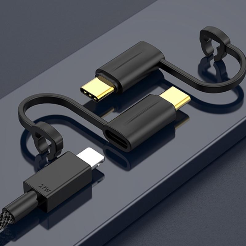 1/2pcs 8pin Female To USB C Male Adapter PD60W Quick Charging For Phone 15 16 and Tablets Data Transfer Connectors