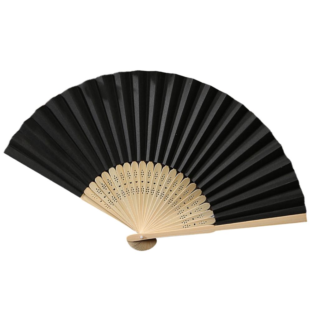 Handfächer Bambus Papierfächer Faltfächer DIY Hochzeitsdekoration Fächer Gastgeschenk für Hochzeit Geburtstag Sommerparty