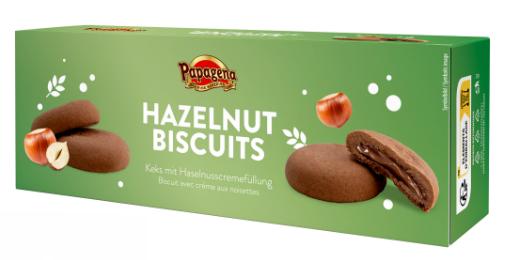 Papagena Kekse mit Haselnusscreme 150 g