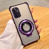 Clear Shockproof Transparent Plating Magsafe Magnetic Stand Holder Case For Samsung Galaxy A14 A34 A54 A15 A35 A55 5G Cover
