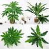 1 Stem Artificial Leaves Bush Brunch For Wedding Greenery Plants