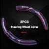 New Carbon Fiber Car Steering Wheel Cover Motorsports Style For Toyota Hilux Yaris Ractis Corolla Camry CHR Auris Tacoma Cruiser QY8