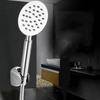 Supercharged Handheld Stainless Steel Shower Head Silicone Water Outlet Round Square Bathroom Shower Head Set