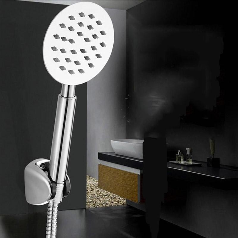 Supercharged Handheld Stainless Steel Shower Head Silicone Water Outlet Round Square Bathroom Shower Head Set