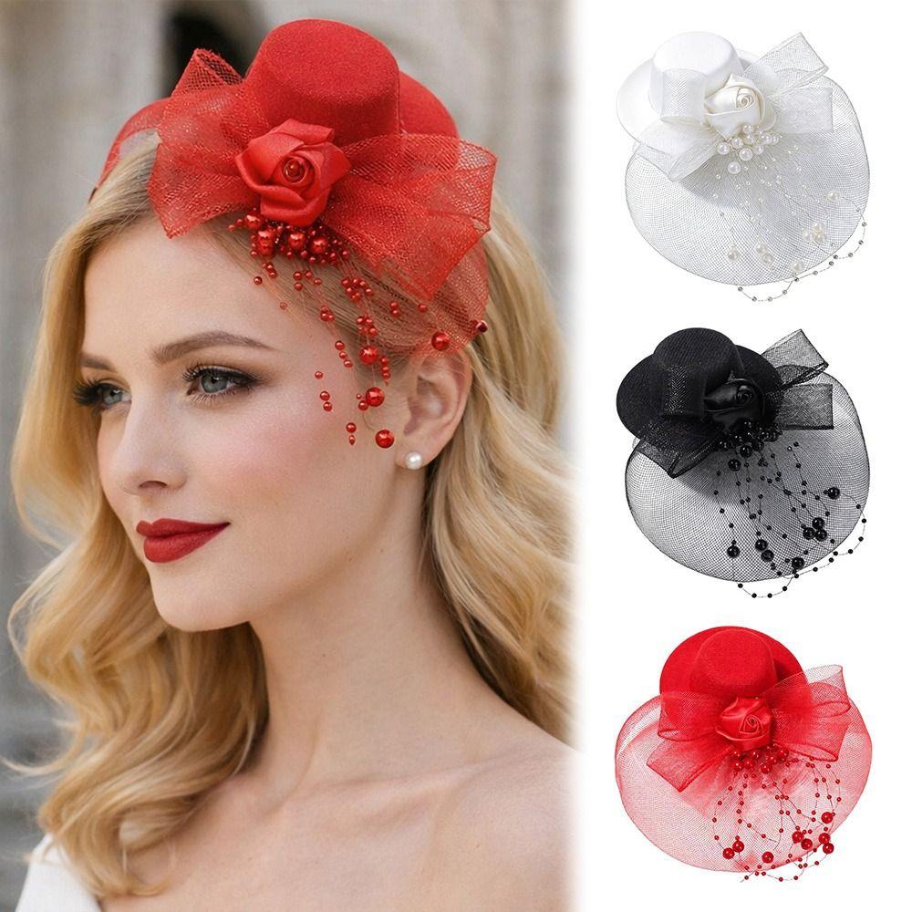 Elegante Netz-Zylinderhüte für Abendessen, Bühne, Fotoshow, Geburtstag, Kinderparty-Accessoire