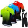 2026 Summer Cycling Jersey Set Men Fluorescent Color MTB Short Sleeve Cycling Clothing Mountain Bike Wear Ropa Ciclismo Uniform