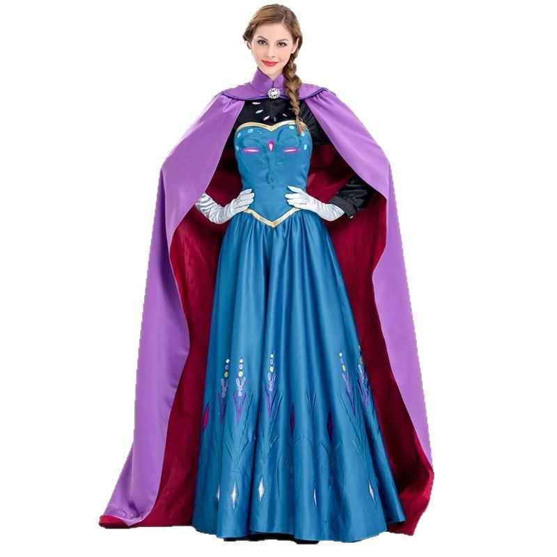 Cosplay Frozen, Elsa Coronation Dress, Adult Princess Costume, Elsa Halloween Costume Female Frozen Elsa