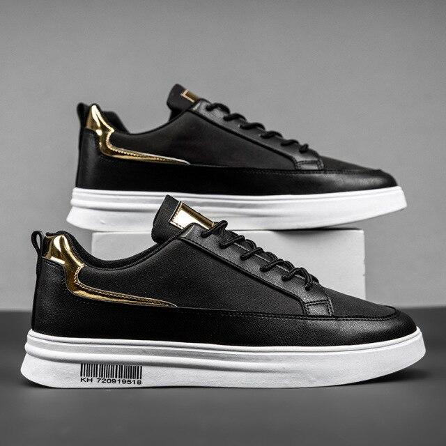 

Обувь для досок для мужчин, белая обувь, кроссовки для скейтборда, дышащая кожаная повседневная обувь, мужская удобная прогулочная обувь Tenis 39 чёрный