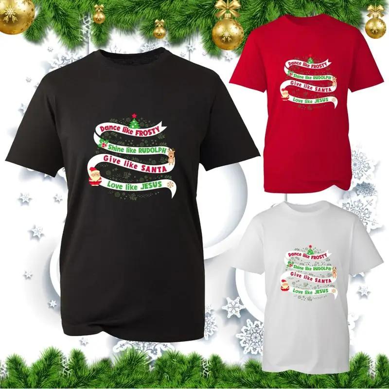 Merry Christmas Quote T Shirt Love Like Jesus Xmas Winter Festival S Top