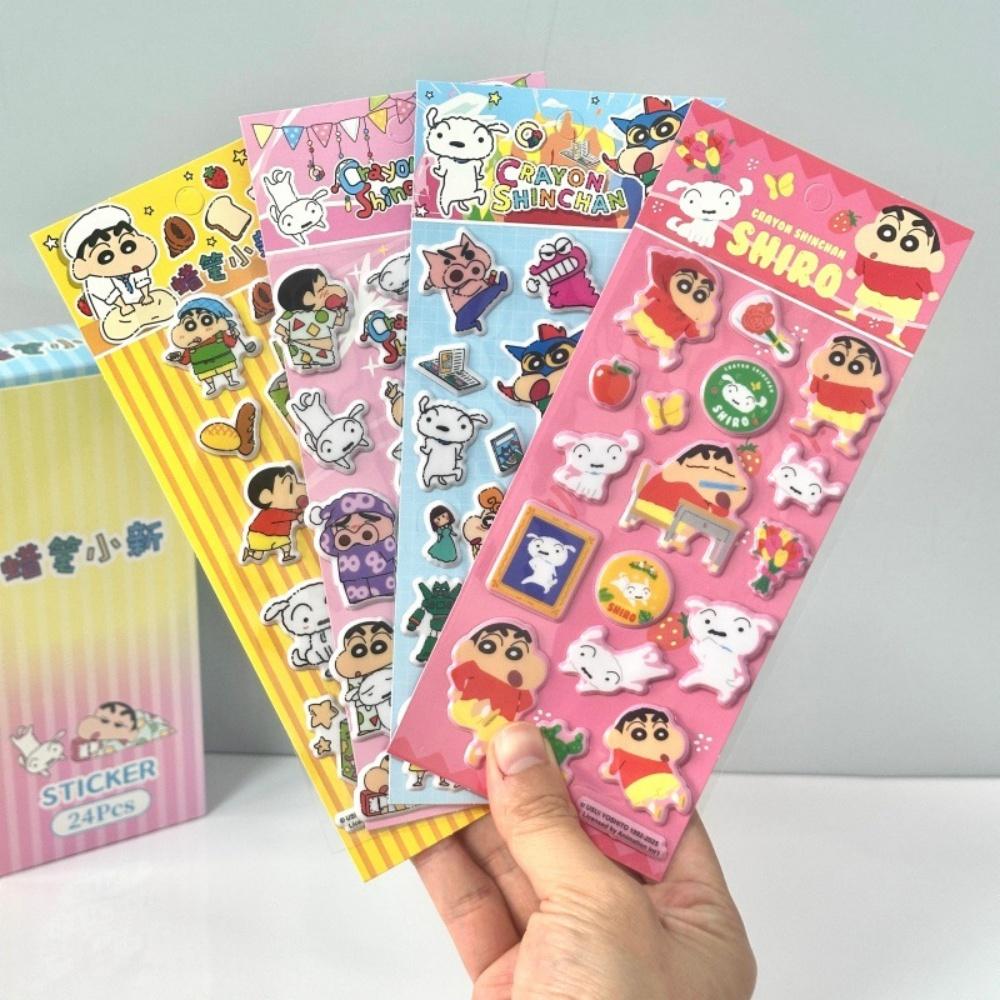 Genuine Crayon Shin-chan 3D Foam Stickers Cartoon Decal for Scrapbooking Craft Supplies Birthday Party Decoration Girl Toys Gift