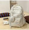 Schoolbag Schoolbag Female High School Student Class Commuter Bag Trendy Cool Ins Backpack Junior High School Girl Cute Travel Shoulders