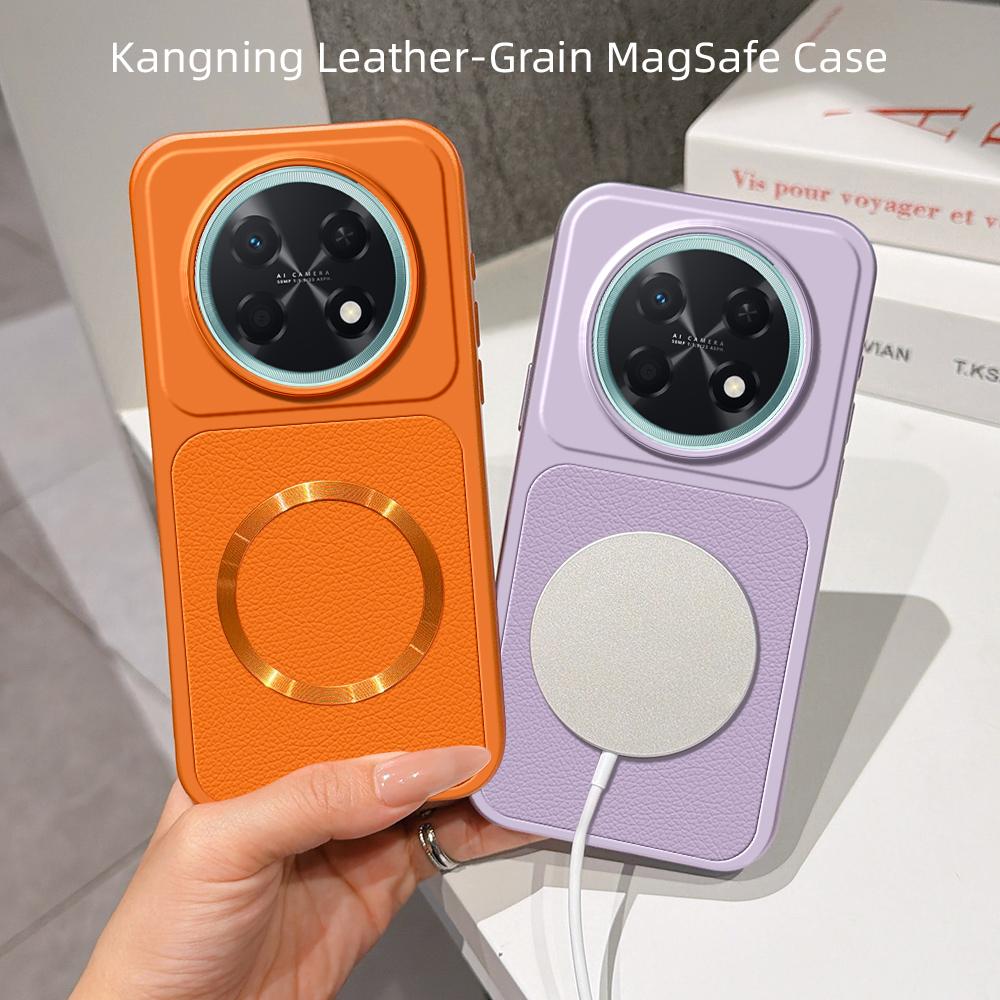 For Huawei Nova 15 Max Case New Lychee Pattern CD Magnetic Ring Ultra-Thin Cover For Huawei Enjoy 90 Pro Max Anti-drop Funda