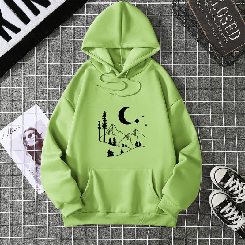 2025 Plus Size Simplic Heart Print Women Sweatshirt Soft Casual Loose Vintage Female Hoodies Winter Warm Fleece Student Tops