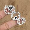 Natural African Amethyst Tanzanite Quartz Artisan Pendant 925 Sterling Silver