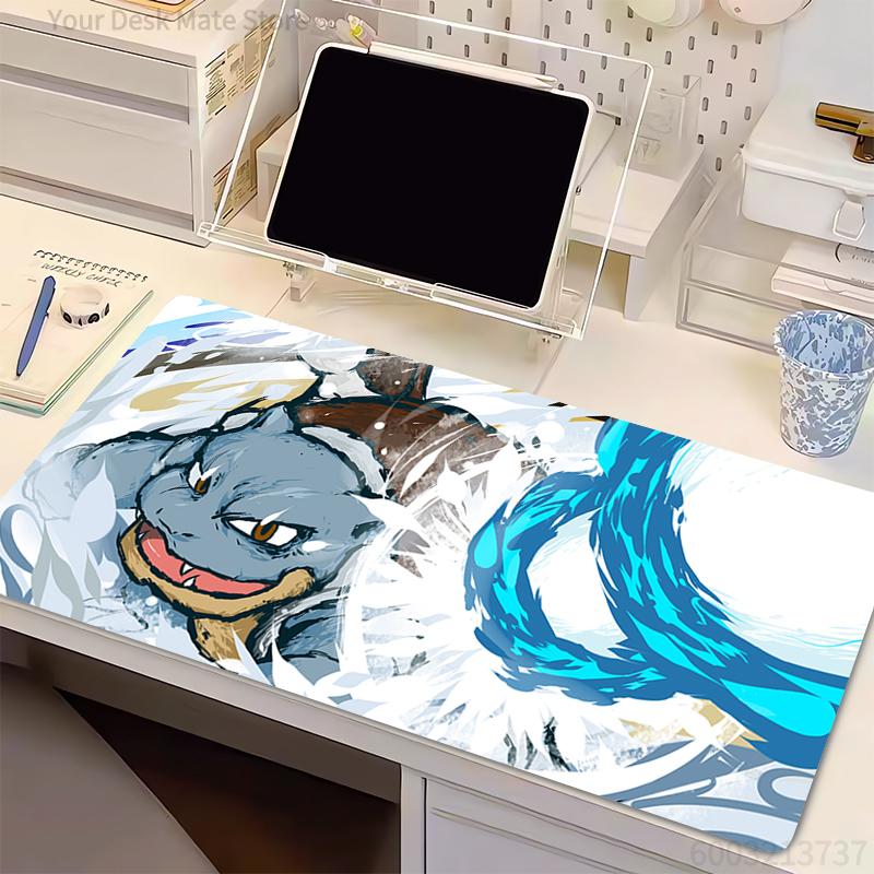 HighQuality Mouse Pad Notbook PPokemon Squirtle PC Gamer Keyboard Pad NonSlip Computer Carpet Desk Mat Gamer Cabinet MousePad