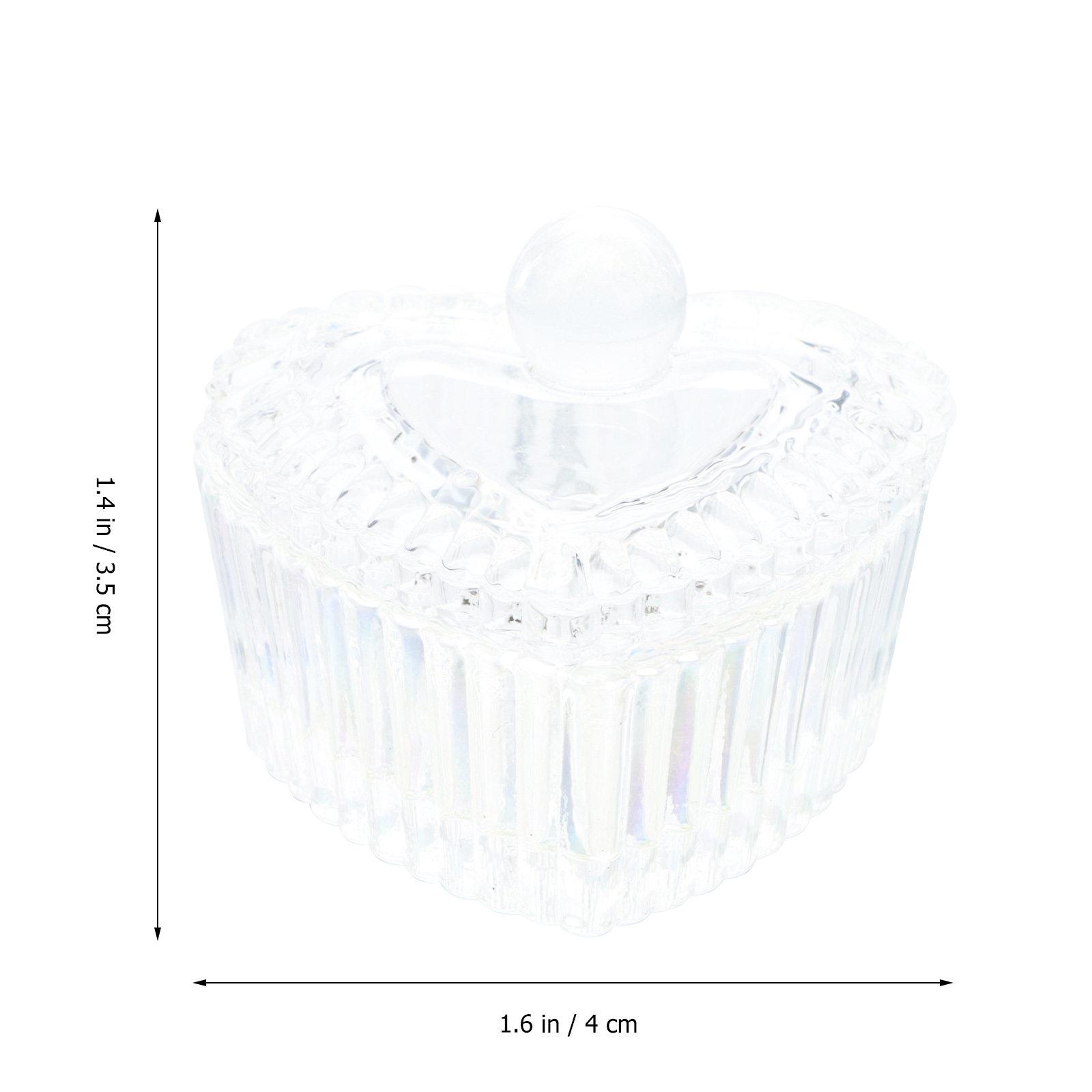 

2Pcs Nail Art Crystal Cup Premium Glass Manicure Mixing Cup for Acrylic Powder Liquid DIY Nail Design Professional Salon Supply
