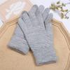 1 Pair Knitted Double Layer Warm Gloves for Women & Men Winter Autumn Touch Screen Adult Gloves