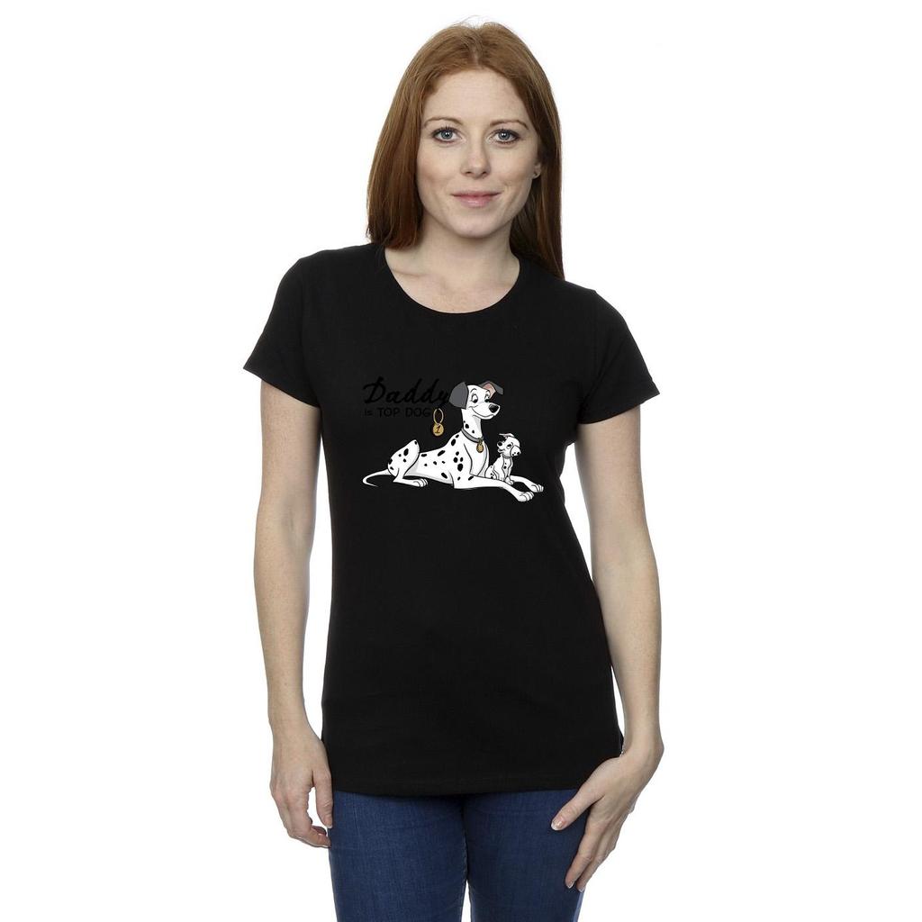 Disney Womens/Ladies 101 Dalmatians Top Dog Cotton T-Shirt
