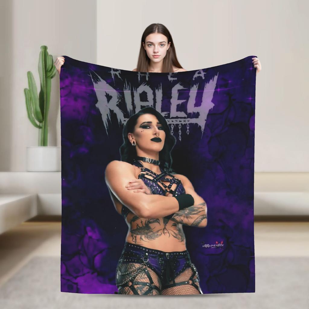 Rhea Ripley  Blanket Quality Warm  Bedding Throws Winter Travel Living Room Funny Bedspread