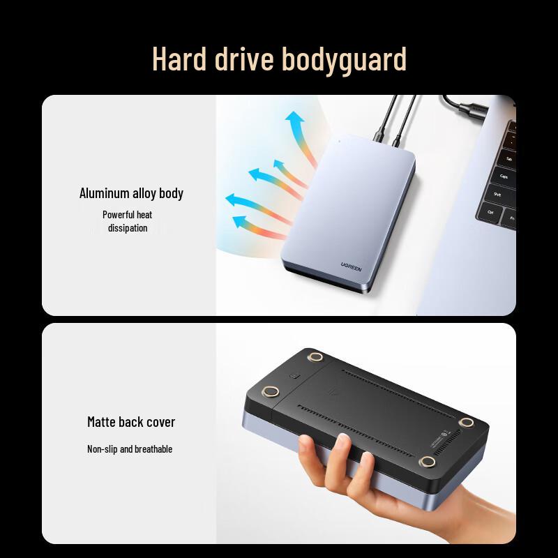Ugreen External 2.5/3.5-inch SATA SSD/HDD Enclosure