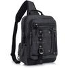Cross Body Bag for Men: Large Canvas Sling Backpack Messenger Bag Fits 15.6 Inch Laptop for Work Commute