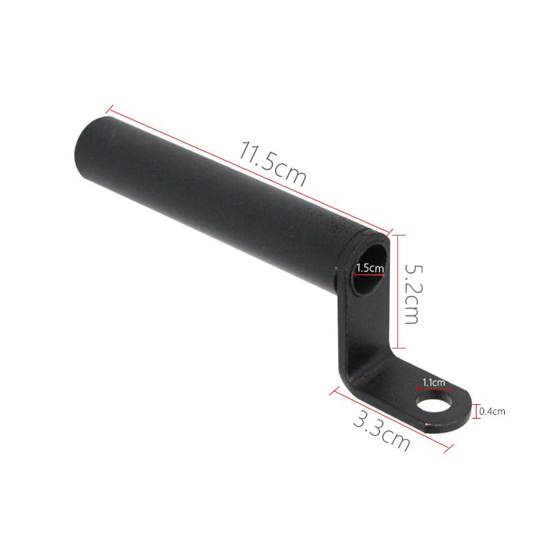 Motorcycle Clamp Bar, 4.5 inches (11.5 cm), Mirror Adapter, Multibar Holder, Aluminum, Clamp Bar