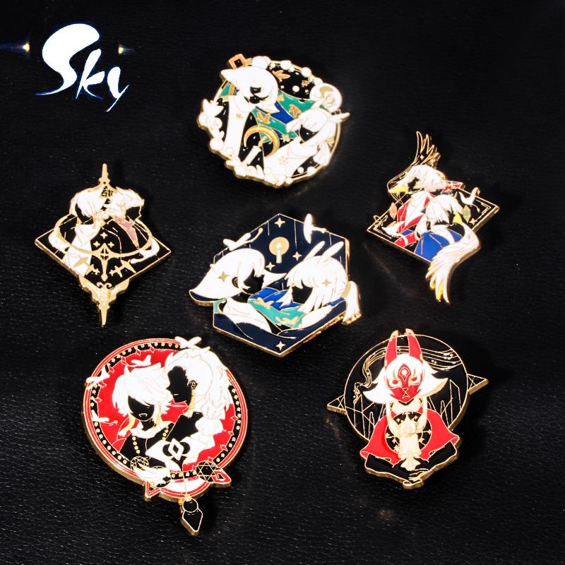 Spiel Himmel:Children of Light Kollektion Metall Emaille Abzeichen Knopf Anstecknadel Anstecker Rucksack Pin Zubehör