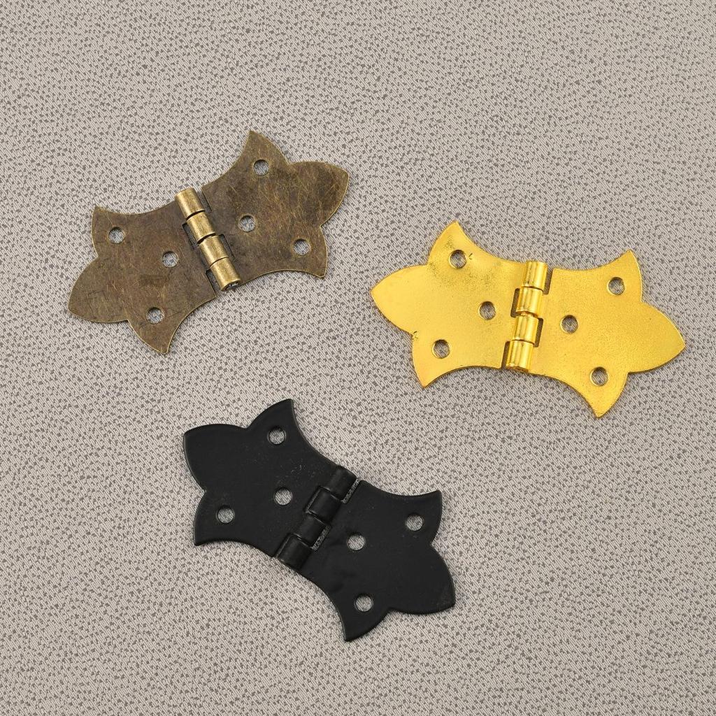 6pcs Vintage Butterfly Hinge Brackets -Jewelry Boxes Craft Projects Craft Hinge Brackets Durable Metal Hinges Butterfly Decor