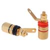 10-2pcs 42mm Gold Plated Speaker Terminal Binding Post Amplifier Plug Socket Connector Suitable For 4mm Banana Plugs Connector